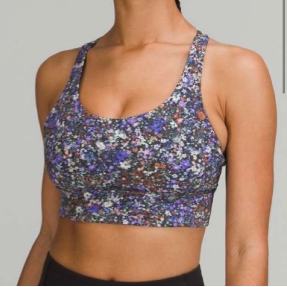 Lululemon Energy Longline Bra Flower Burst Multi